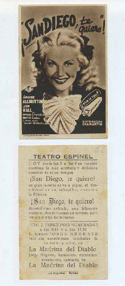 PROGRAMA DE CINE: SAN DIEGO, TE QUIERO