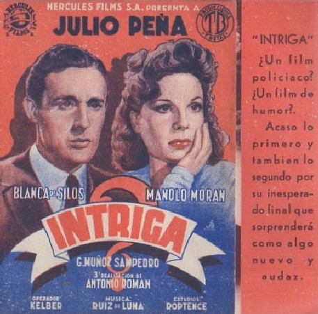 PROGRAMA DOBLE DE CINE: INTRIGA