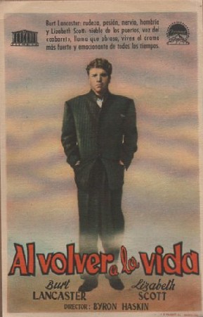 PROGRAMA DE CINE: AL VOLVER A LA VIDA