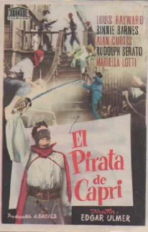 PROGRAMA DE CINE: EL PIRATA DE CAPRI