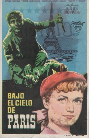 PROGRAMA DE CINE: BAJO EL CIELO DE PARÍS