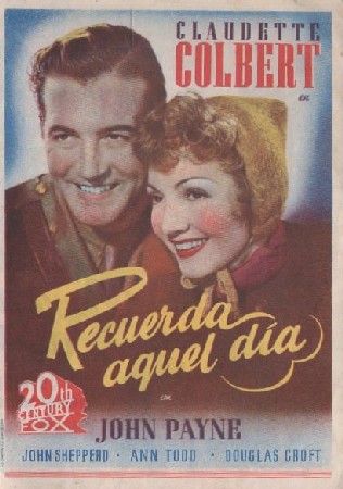 PROGRAMA DOBLE DE CINE: RECUERDA AQUEL DÍA