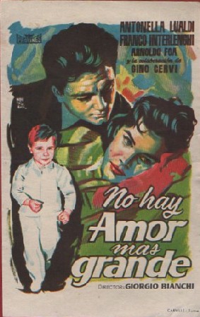 PROGRAMA DE CINE: NO HAY AMOR MÁS GRANDE