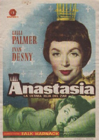 PROGRAMA DE CINE: ANASTASIA. LA ÚLTIMA HIJA DEL ZAR