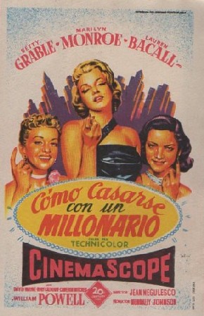 PROGRAMA DE CINE: COMO CASARSE CON UN MILLONARIO