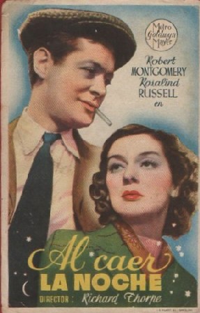 PROGRAMA DE CINE: AL CAER LA NOCHE