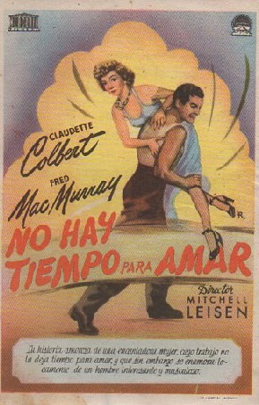 PROGRAMA DE CINE: NO HAY TIEMPO PARA AMAR