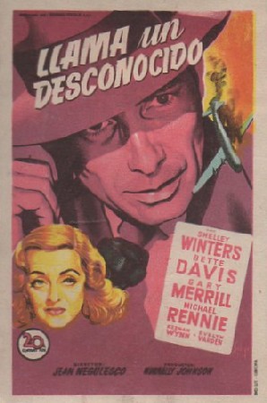 PROGRAMA DE CINE: LLAMA UN DESCONOCIDO