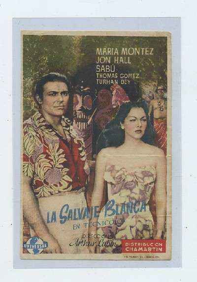 PROGRAMA DE CINE: LA SALVAJE BLANCA