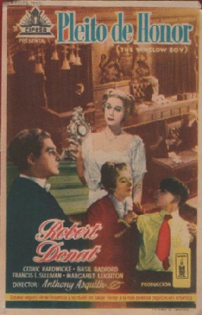 PROGRAMA DE CINE: PLEITO DE HONOR