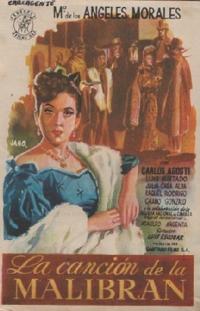 PROGRAMA DE CINE: LA CANCION DE LA MALIBRAN