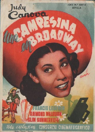 PROGRAMA DE CINE: UNA CAMPESINA EN BROADWAY
