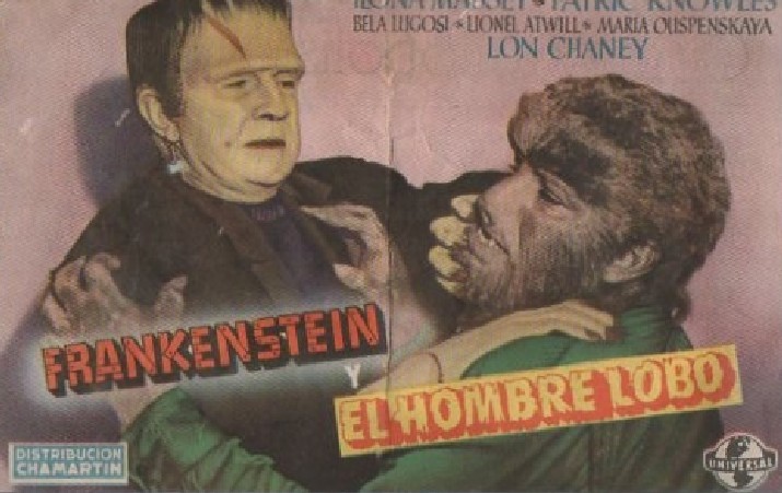 PROGRAMA DE CINE: FRANKENSTEIN Y EL HOMBRE LOBO