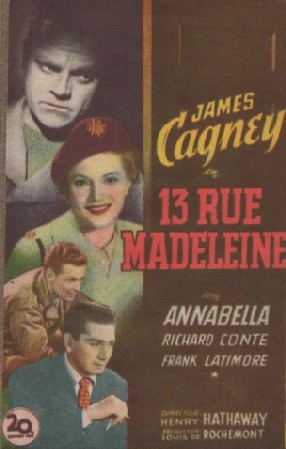 PROGRAMA DE CINE: 13 RUE MADELEINE