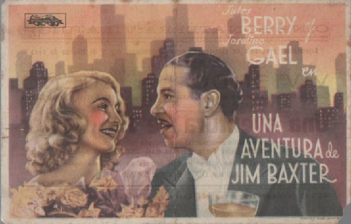 PROGRAMA DE CINE: UNA AVENTURA DE JIM BAXTER