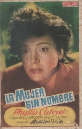PROGRAMA DE CINE: LA MUJER SIN NOMBRE