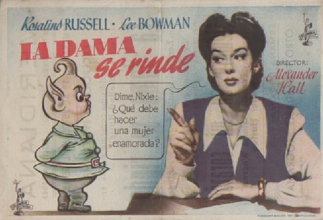 PROGRAMA DE CINE: LA DAMA SE RINDE