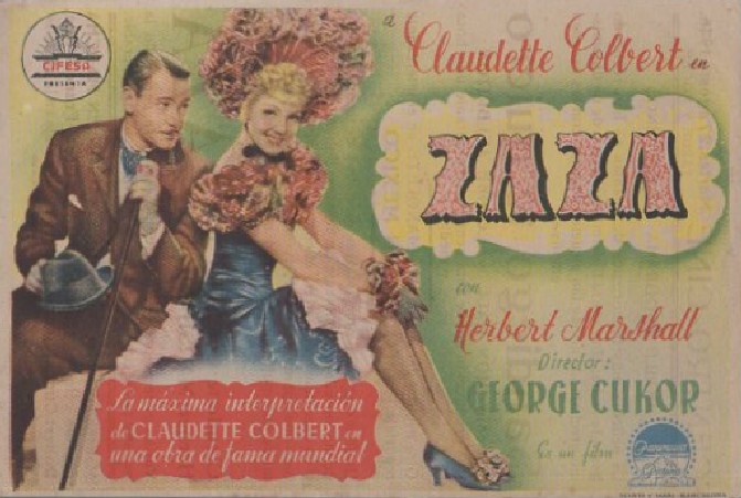 PROGRAMA DE CINE: ZAZA
