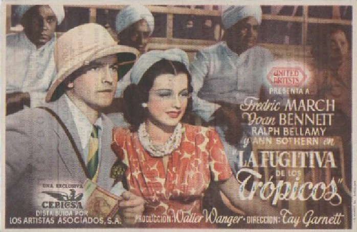 PROGRAMA DE CINE: LA FUGITITVA DE LOS TRÓPICOS