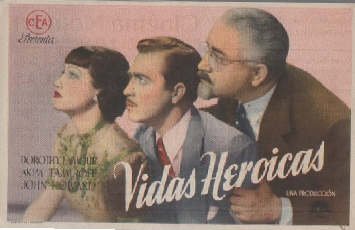 PROGRAMA DE CINE: VIDAS HEROICAS