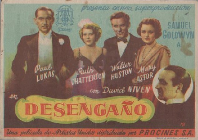 PROGRAMA DE CINE: DESENGAÑO