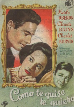 PROGRAMA DE CINE: COMO TE QUISE TE QUIERO