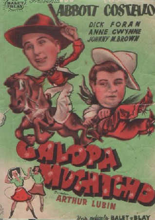 PROGRAMA DE CINE: GALOPA MUCHACHO