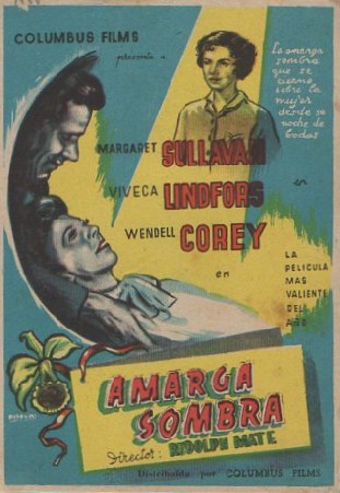 PROGRAMA DE CINE: AMARGA SOMBRA