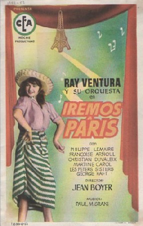 PROGRAMA DE CINE: IREMOS A PARÍS