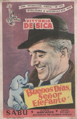 PROGRAMA DE CINE: BUENOS DIAS, SEÑOR ELEFANTE