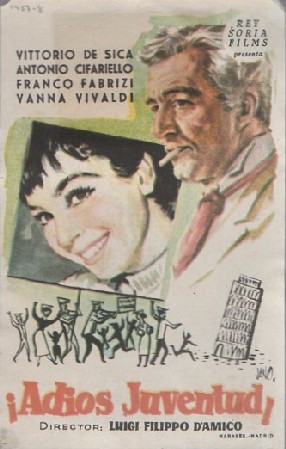 PROGRAMA DE CINE: ¡ADIÓS JUVENTUD!
