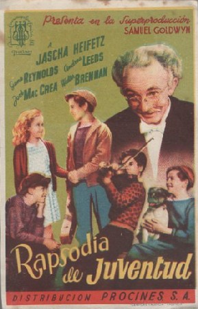 PROGRAMA DE CINE: RAPSODIA DE JUVENTUD