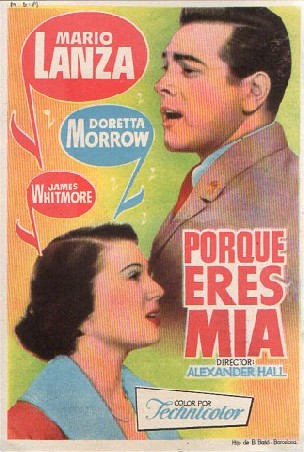 PROGRAMA DE CINE: PORQUE ERES MÍA