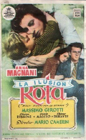 PROGRAMA DE CINE: LA ILUSIÓN ROTA