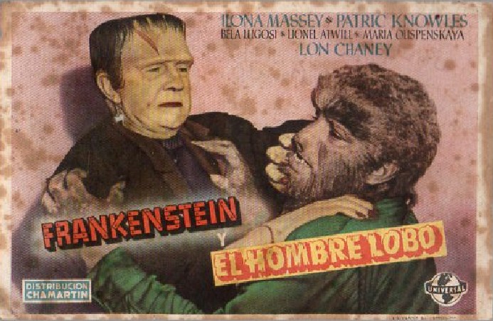 PROGRAMA DE CINE: FRANKENSTEIN Y EL HOMBRE LOBO