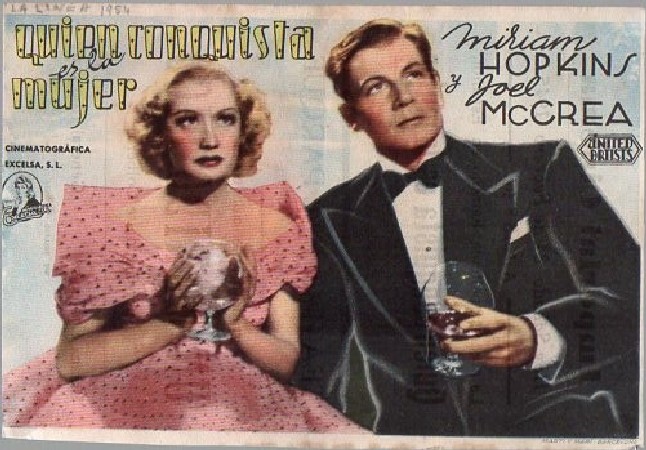 PROGRAMA DE CINE: QUIEN CONQUISTA ES LA MUJER