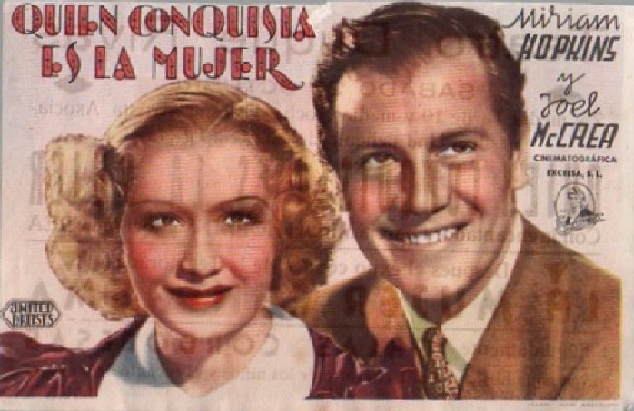 PROGRAMA DE CINE: QUIEN CONQUISTA ES LA MUJER