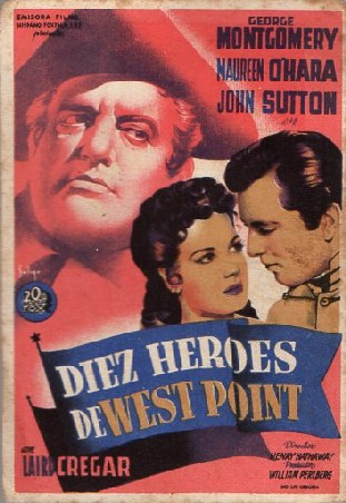 PROGRAMA DE CINE: DIEZ HEROES DE WEST POINT