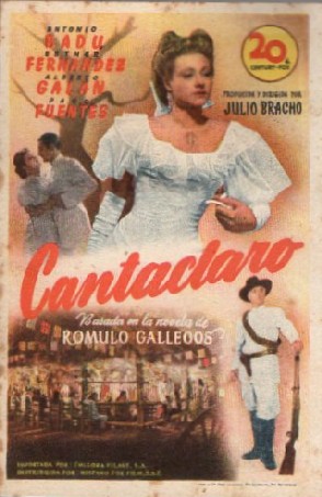 PROGRAMA DE CINE: CANTACLARO