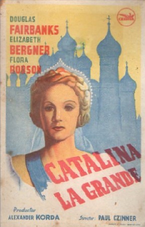 PROGRAMA DE CINE: CATALINA LA GRANDE