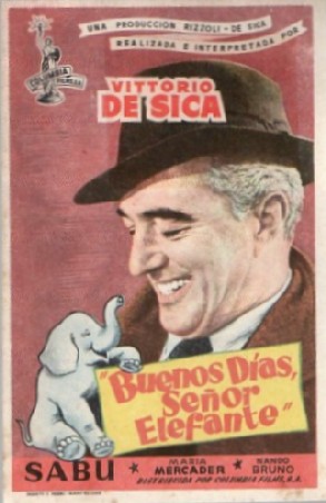 PROGRAMA DE CINE: BUENOS DÍAS SEÑOR ELEFANTE