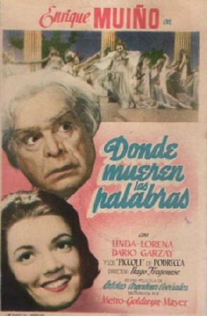 PROGRAMA DE CINE: DONDE MUEREN LAS PALABRAS