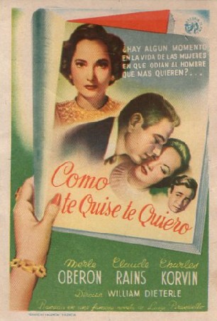 PROGRAMA DE CINE: COMO TE QUISE TE QUIERO