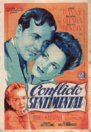 PROGRAMA DE CINE: CONFLICTO SENTIMENTAL