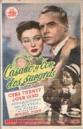 PROGRAMA DE CINE: CASADO Y CON DOS SUEGRAS