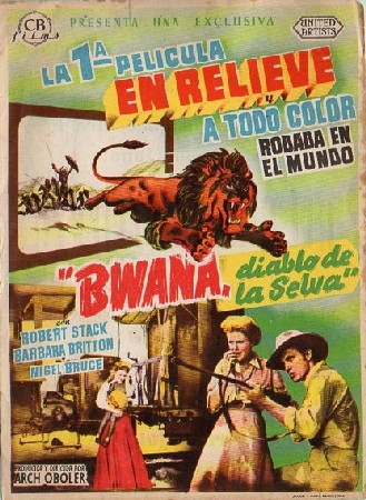 PROGRAMA DE CINE: BWANA, DIABLO DE LA SELVA
