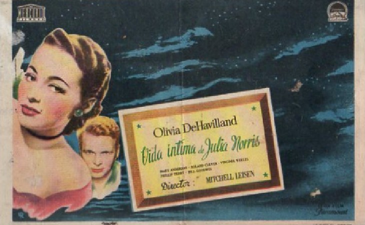 PROGRAMA DE CINE: VIDA INTIMA DE JULIA NORRIS