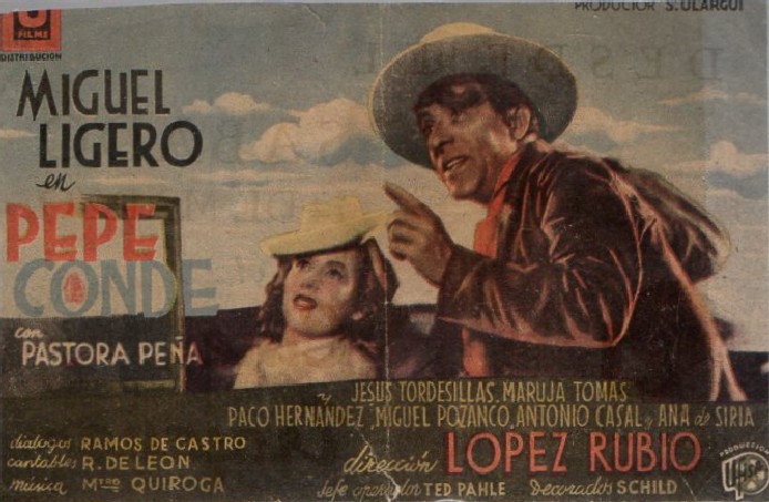PROGRAMA DE CINE: PEPE CONDE