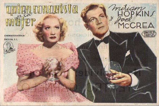 PROGRAMA DE CINE: QUIEN CONQUISTA ES LA MUJER