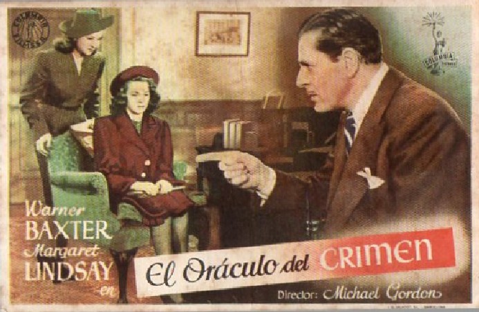 PROGRAMA DE CINE: EL ORÁCULO DEL CRIMEN